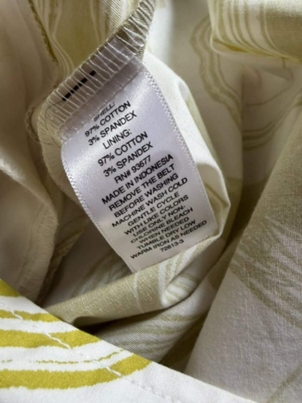 Worthington Dark Yellow/White Tropical Maxi Skirt- size 10 with pockets - Picture 5 of 9